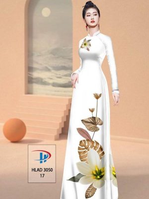 Vải Áo Dài Hoa In 3D AD HLAD3050 25